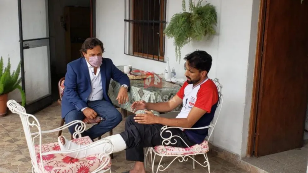 Gabriel Aguilar, el rescatista herido en la búsqueda de Fabiana Cari