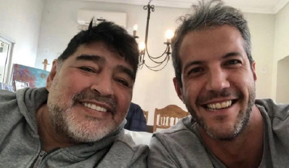 Diego Maradona y Diego Eyharchet Fuente:(Instagram)