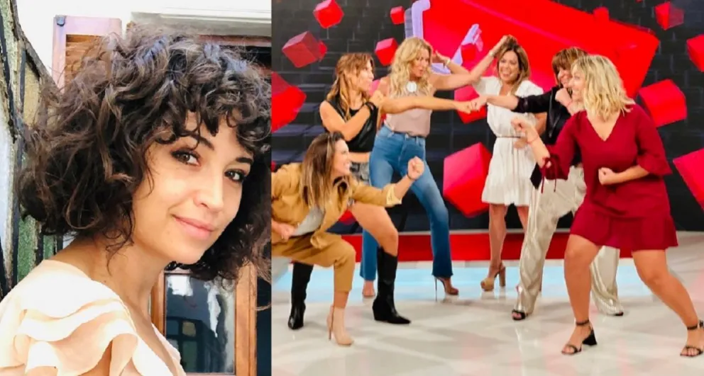 Julia Mengolini y las angelitas. Fuente (Instagram)