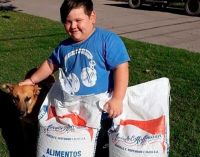 Bauti tiene 5 años y armó una rifa para alimentar a perros callejeros