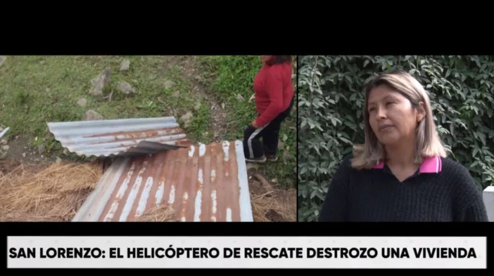 Buscan ayudar a Florentina, la salteña que sufrió el destrozo de su casa por el helicóptero que buscaba a Fabiana Cari