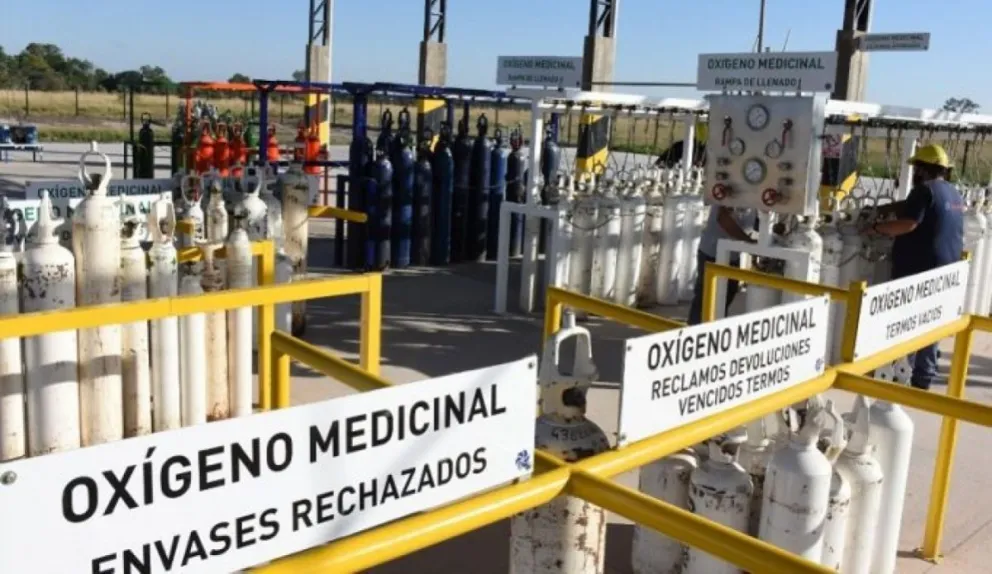 Tubos de oxígeno. Fuente: (Twitter)