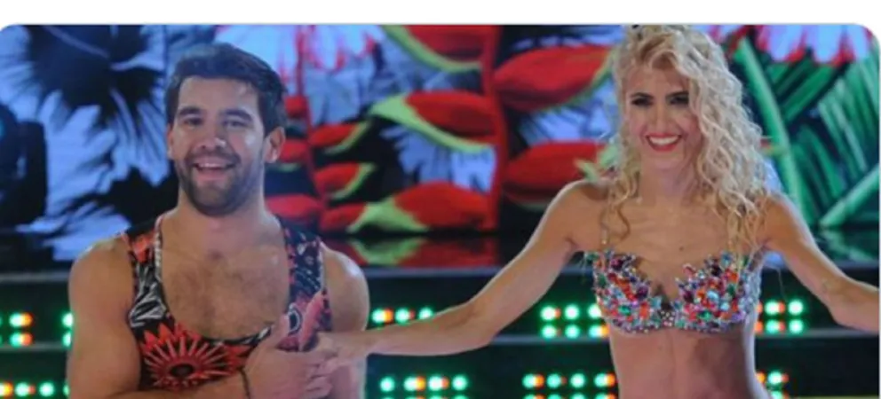 Cande Ruggeri y Cachete Sierra. Fuente (Twitter)