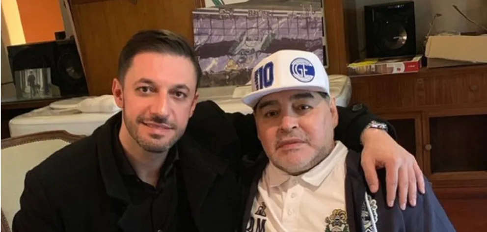 Matías Morla y Diego Maradona. Fuente (Instagram)