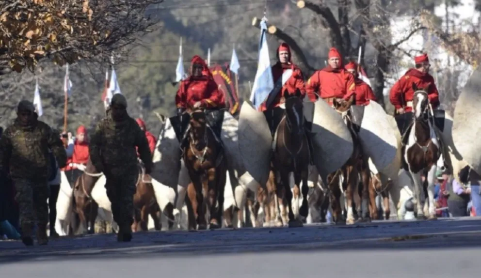 Desfile de gauchos de Güemes. Fuente: (Twitter)