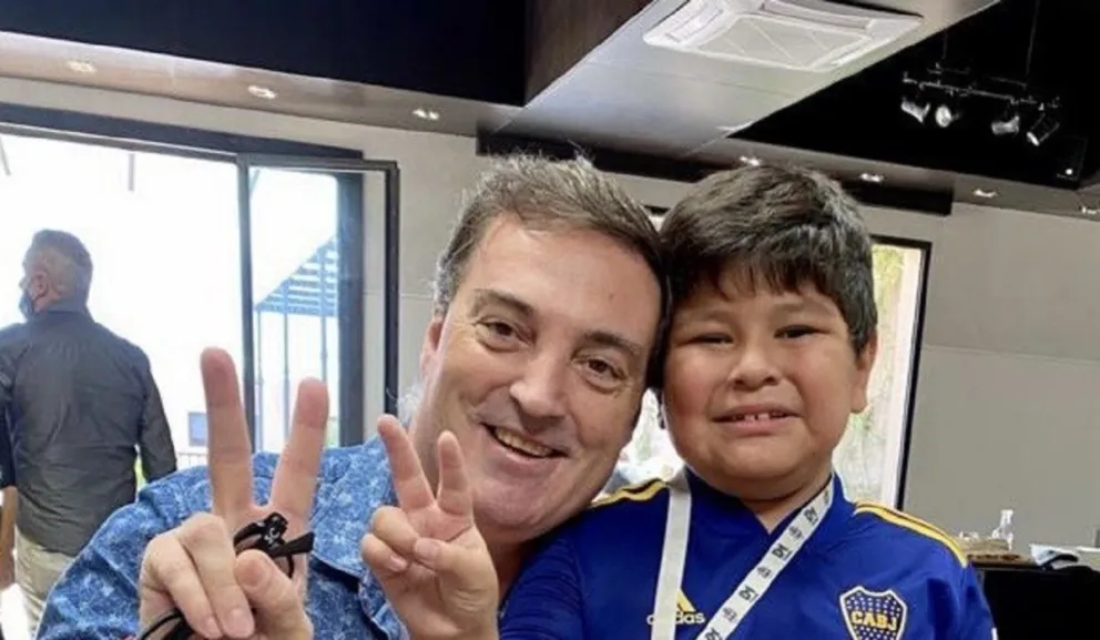 Mario Baudry y Dieguito Fernando Fuente:(Instagram)