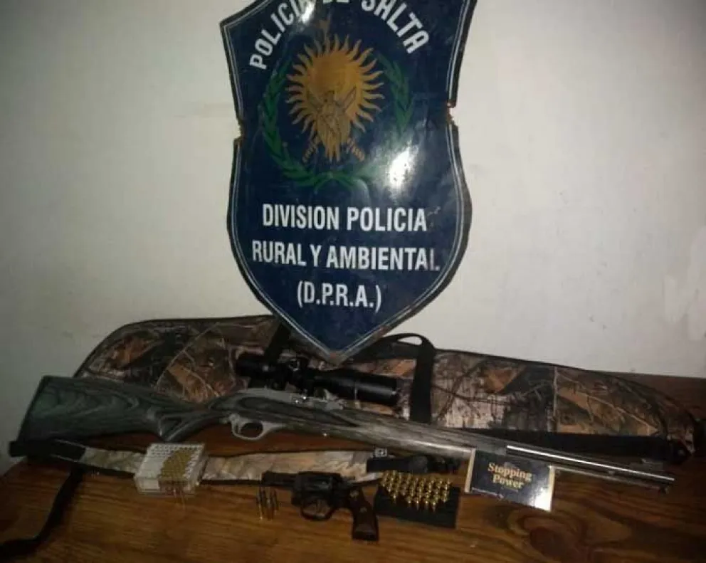 Efectivos de Seguridad secuestraron armas de fuego en un operativo de control