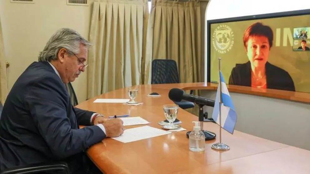 Alberto Fernández se reunirá mañana personalmente con Kristalina Georgieva.
