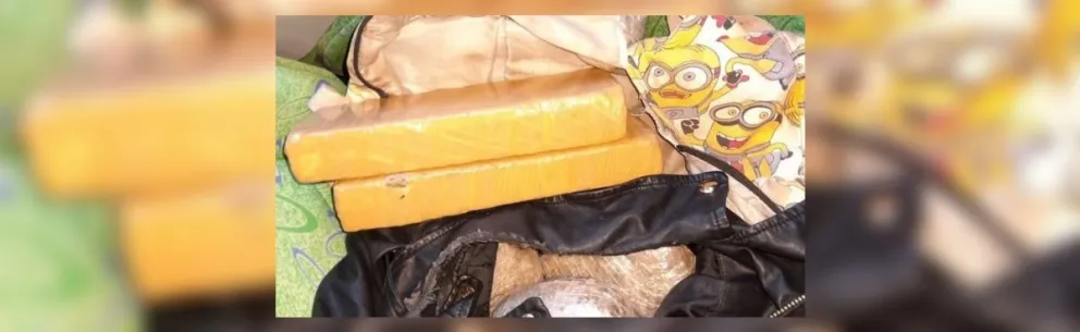 ¡No eran los Minions! Narcopareja viajaba en colectivo con una importante cantidad de "paquetes amarillos"