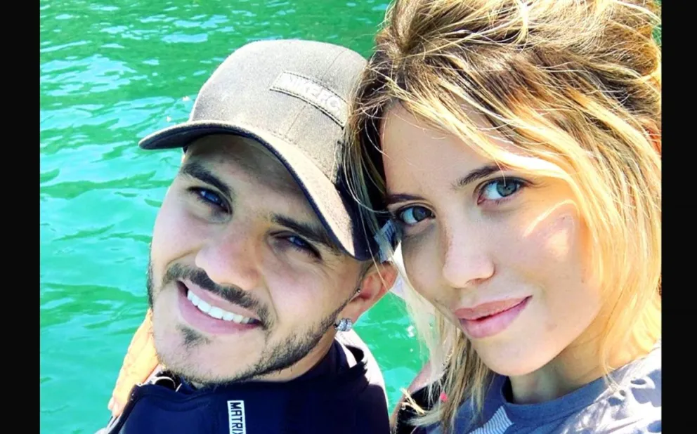 La impactante fotografía de Wanda Nara con dedicatoria a Icardi incluida