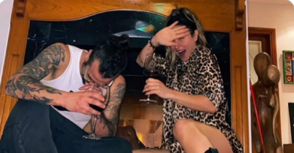 Daniel Osvaldo y Jimena Barón. Fuente (instagram)