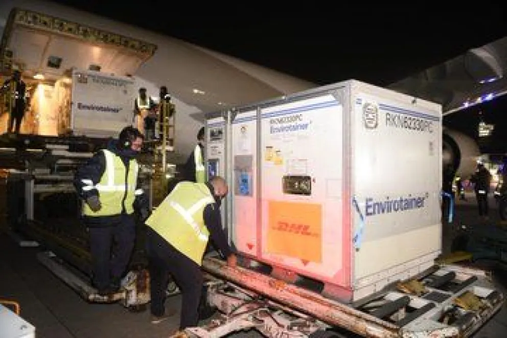 Llegaron al país más vacunas contra el COVID-19: se acumulará el arribo de más de un millón de dosis en un día