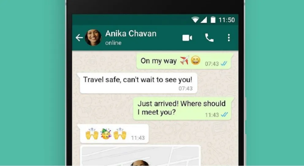 WhatsApp. Fuente (Instagram)