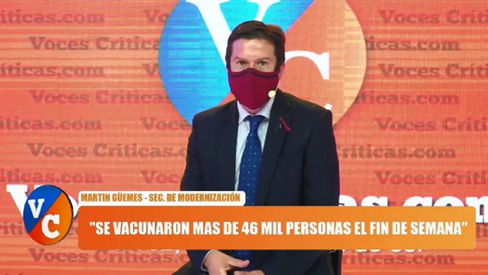 Martín Güemes: "La única salida de la pandemia es la vacunación"