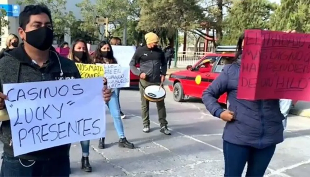 Protesta. Fuente: (Twitter)