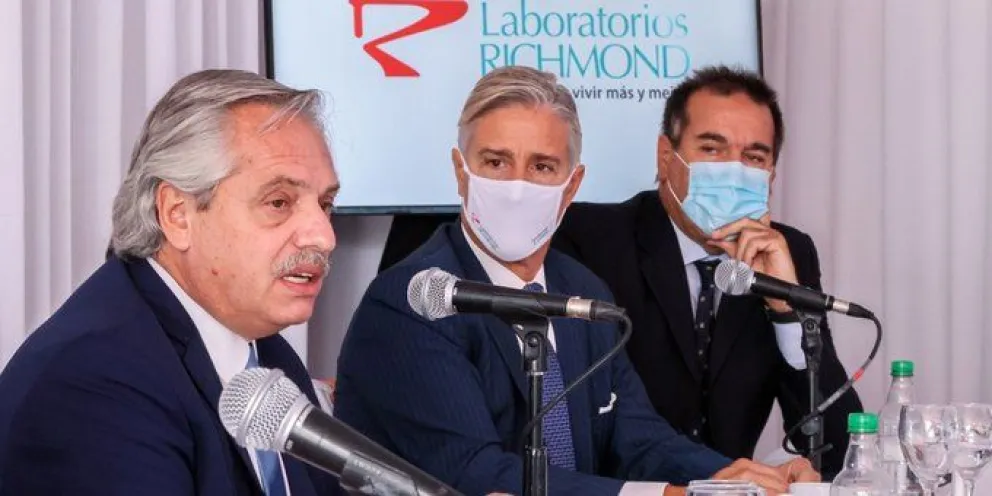 El laboratorio Richmond terminó el primer lote local y lo enviará a Rusia