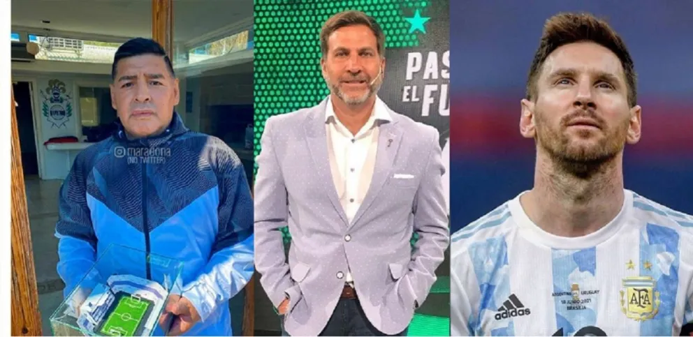 Maradona, Pasman y Messi. Fuente (Instagram)