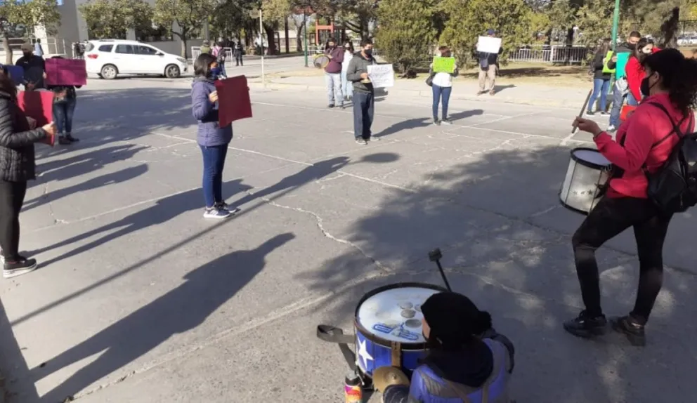 Protesta de empleados de casinos. Fuente: (Twitte)r