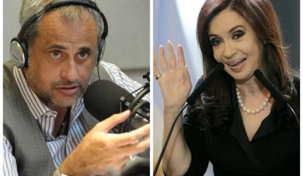 Jorge Rial y Cristina Fernández de Kirchner. Fuente (Twitter)