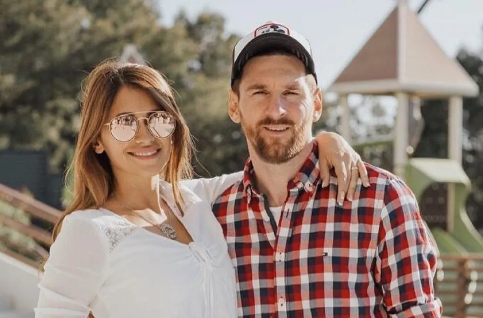 El romántico saludo de Antonela Roccuzzo a Messi con fotos nunca antes vistas del jugador