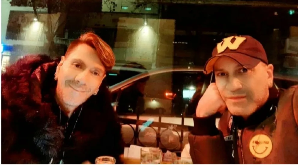Roberto Piazza y su pareja. Fuente (Instagram)