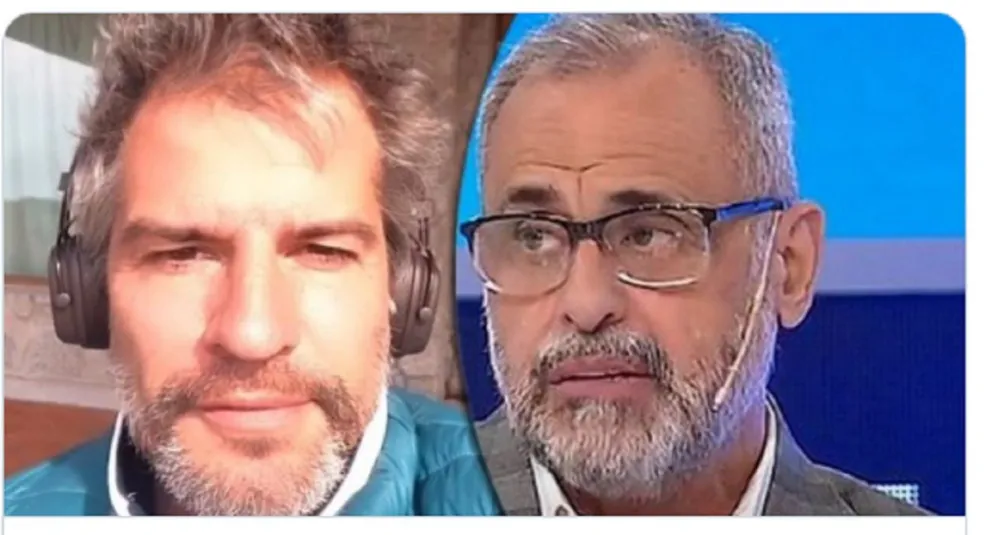 Patricio Giménez y Jorge Rial. Fuente (Twitter)