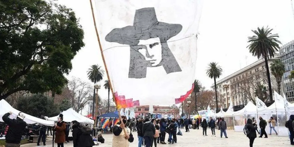 Acampe en Plaza de Mayo: reclaman la libertad de Milagro Sala