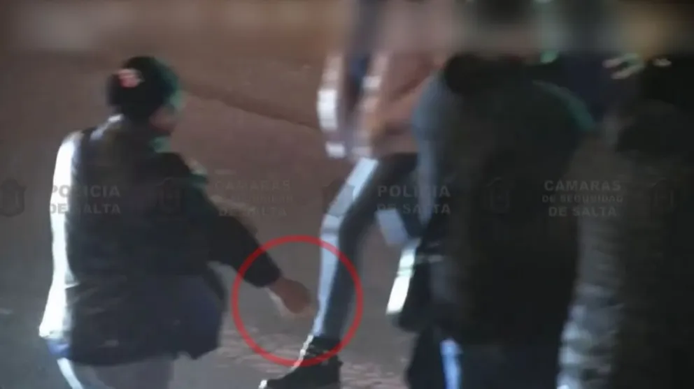 |TERRIBLE VIDEO| Conocida punga salteña fue captada infraganti mientras choreaba en pleno centro