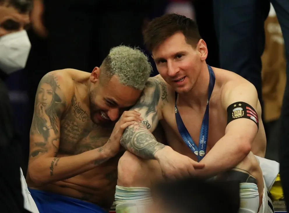 El abrazo más conmovedor de la Copa América: Messi y Neymar hicieron emocionar al mundo