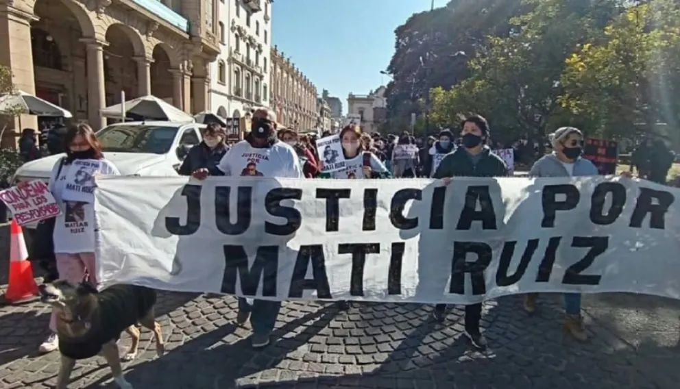 Marcha por Matías Ruiz. Fuente: (Twitter)